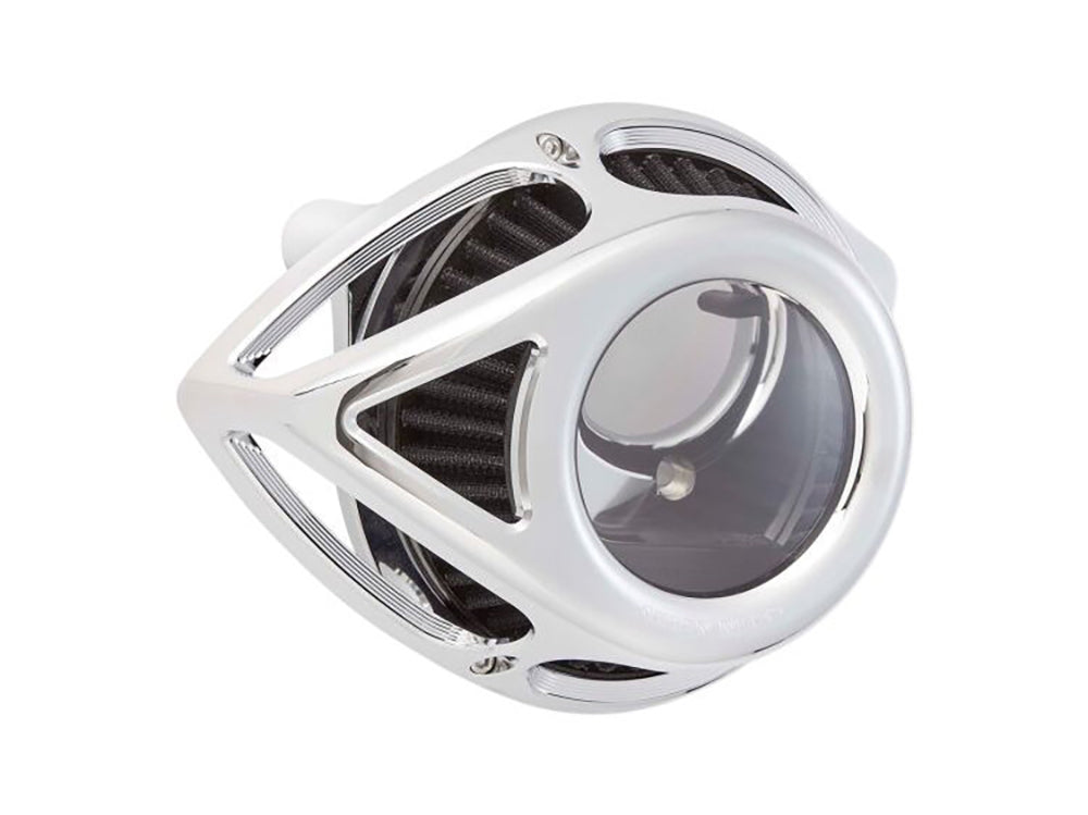 Tear Sucker Clear Air Cleaner Kit - Chrome. Fits Touring 2017-2024 & Softail 2018-2024