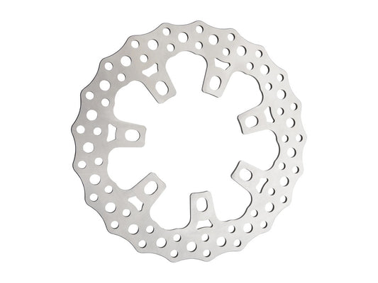 11.8in. Front Jagged Disc Rotor - Stainless Steel. Fits Touring 'Limited' Models 2020-2023 with OEM Wheel.