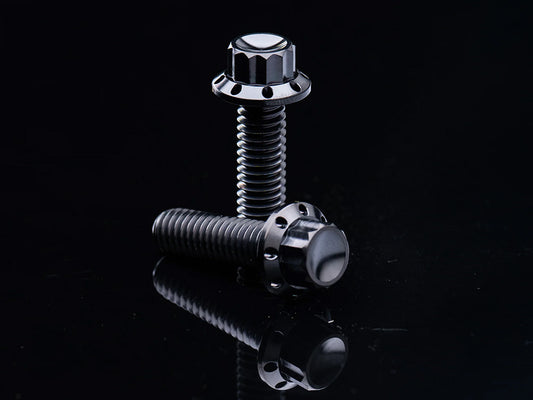 Titanium 12-Point Transmission Side Cover Bolt Kit - Black. Fits Touring 2024up & Softail 2025up