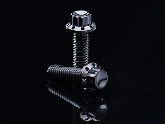 Titanium 12-Point Transmission Side Cover Bolt Kit - Black. Fits Touring 2007-2023, Softail 2007-2024 & Dyna 2006-2017