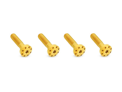 Titanium Holeshot Shock Absorber Bolt Kit - Gold. Fits Touring 1999up