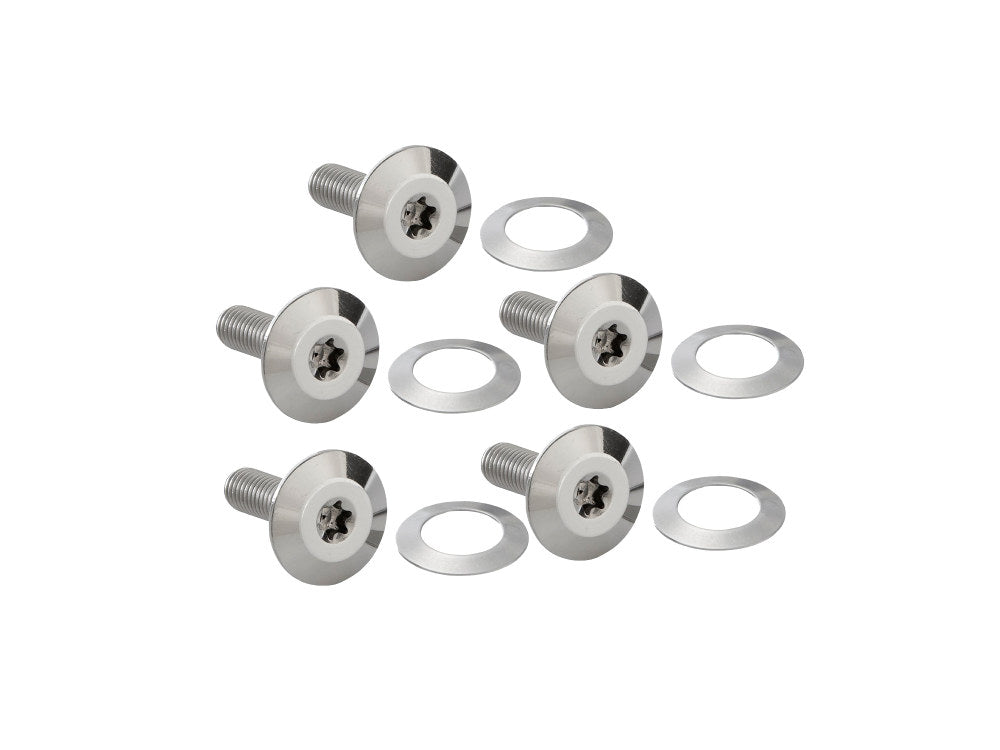 Forged Front Brake Rotor Bolts - Stainless. Fits Most Touring 2014-2024 with Spoke Mounted Disc