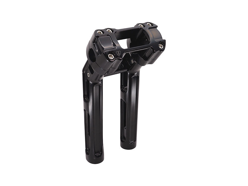 10in. Method Kickback Risers - Black. Fits Softail Street Bob, Low Rider ST, Standard & Breakout 2018-2024