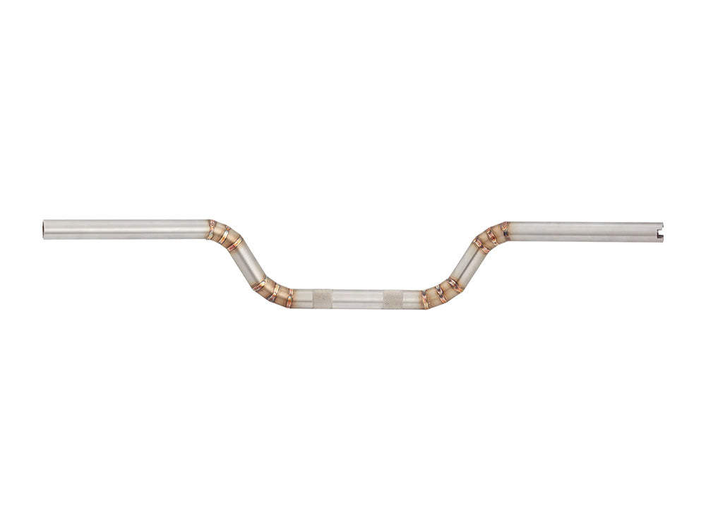 Welded Stainless MX Handlebar - Raw Stainless Steel. Fits CVO Touring 2023up, Street Glide & Road Glide 2024up, Touring 2025up & Softail 2025up