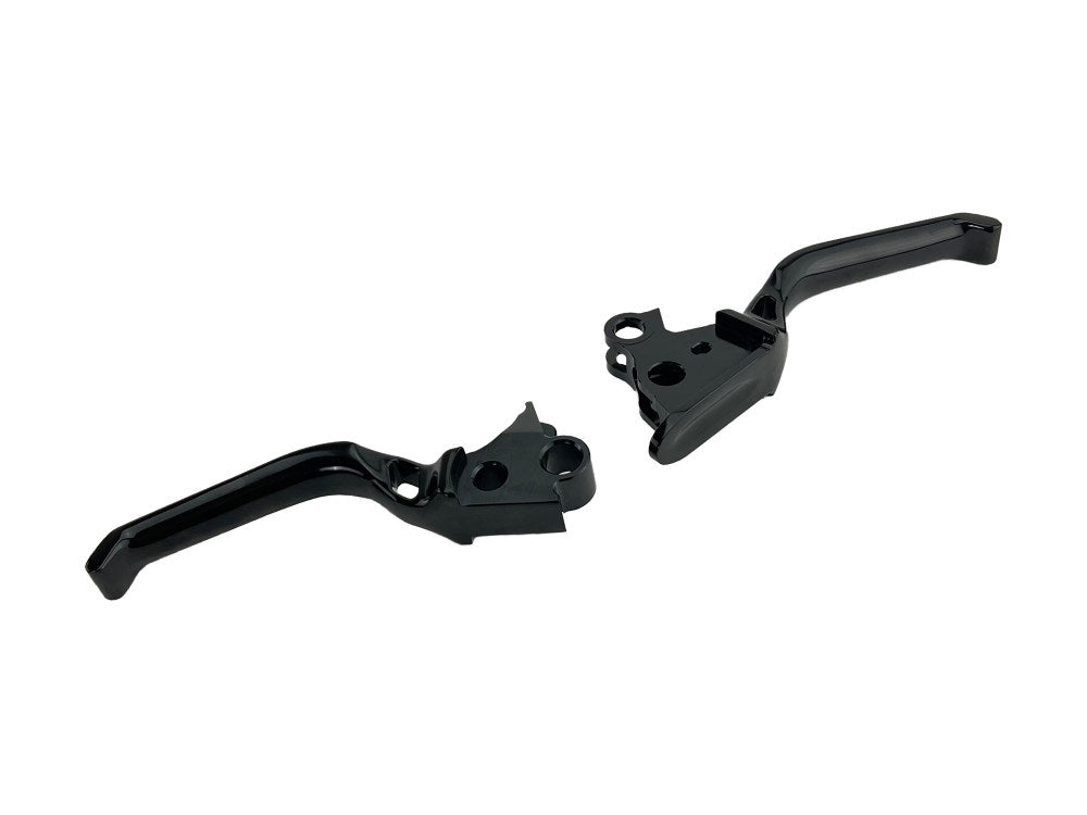 Method Levers - Black. Fits Touring 2008-2013 & Road King 2014-2016.