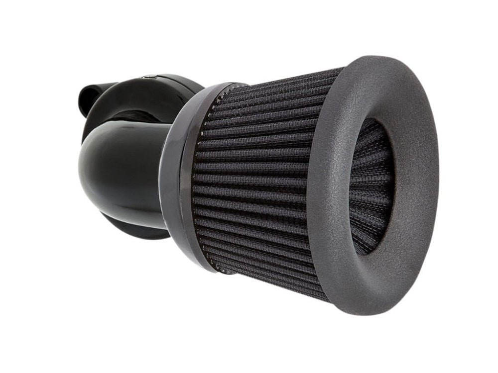 Velocity 90° Air Cleaner Kit - Black. Fits Sportster 1988-2021.