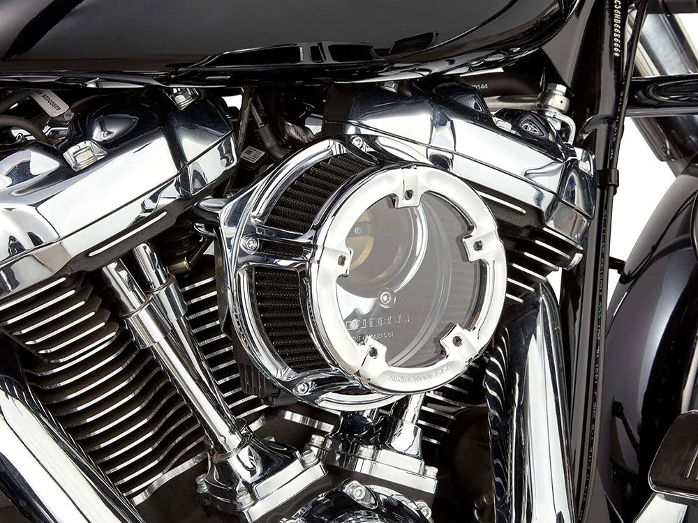 Method Clear Air Cleaner Kit - Chrome. Fits CVO Touring 2023up, Street Glide & Road Glide 2024up, Touring 2025up & Softail 2025up