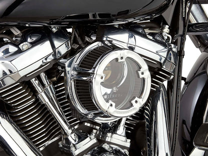 Method Clear Air Cleaner Kit - Chrome. Fits CVO Touring 2023up, Street Glide & Road Glide 2024up, Touring 2025up & Softail 2025up