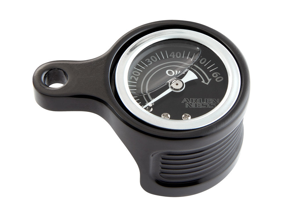 Method Oil Pressure Gauge - Black. Fits Milwaukee-Eight 2017up.