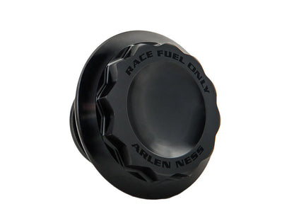 12 Point, Right Hand Vented Screw-In Fuel Cap - Black. Fits H-D Big Twin 1996up & Sportster 1996-2021