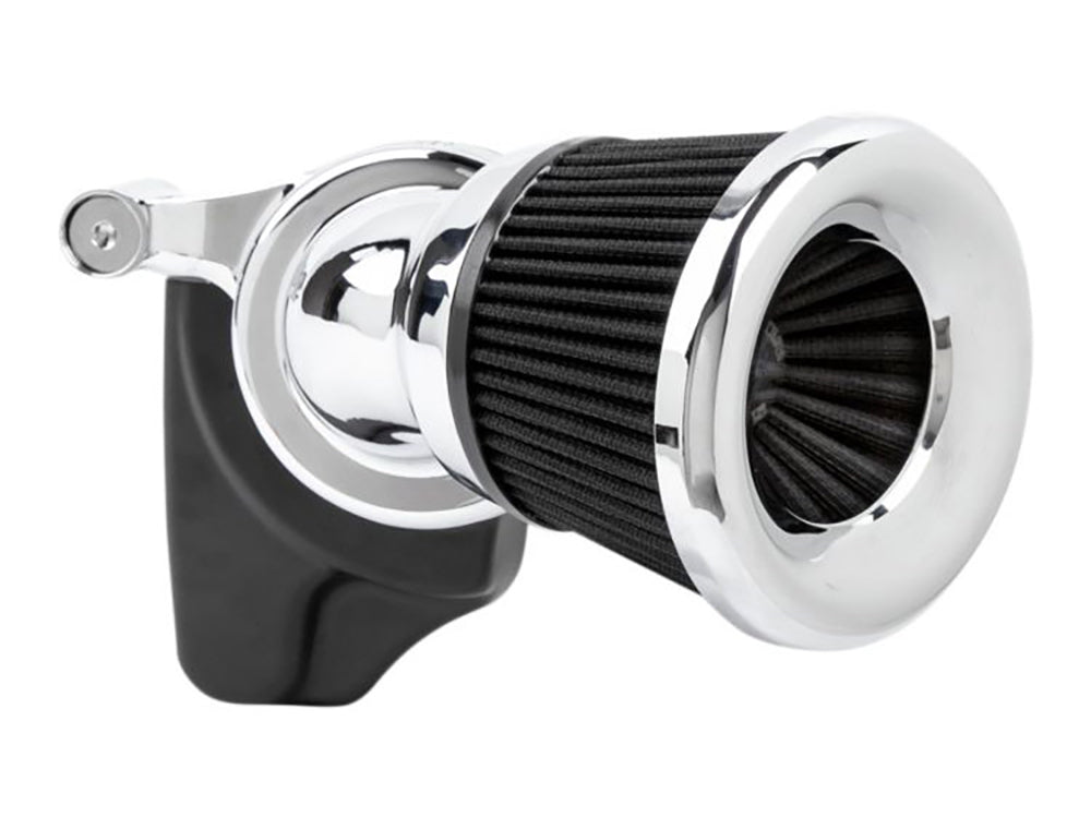 Velocity 65 Degree Air Cleaner Kit - Chrome. Fits Sportster 1991-2021