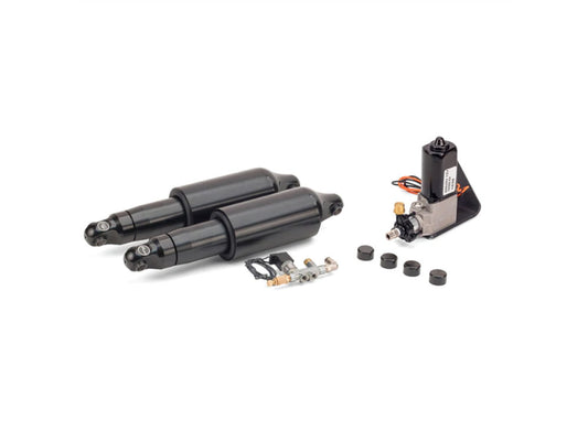 Rear Air Shock Absorbers - Black. Fits Dyna 1991-2007.