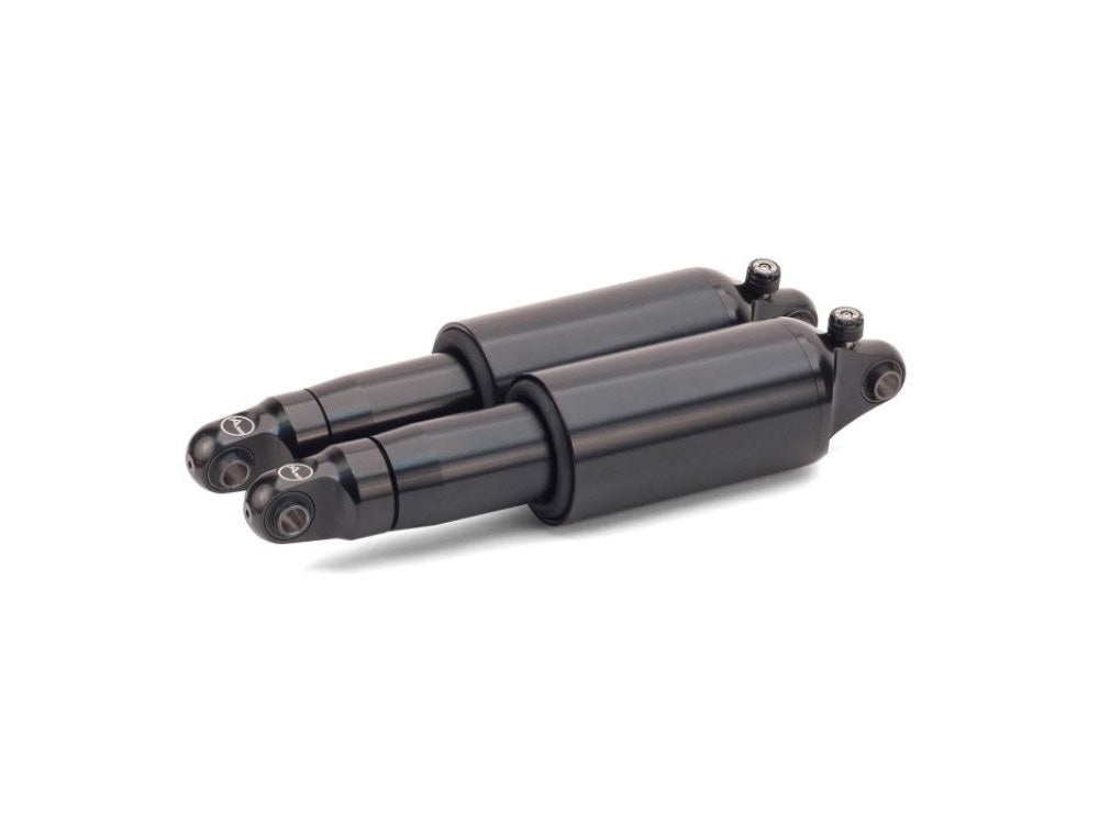 Adjustable Rear Air Shock Absorbers - Black. Fits Dyna 2008-2017.