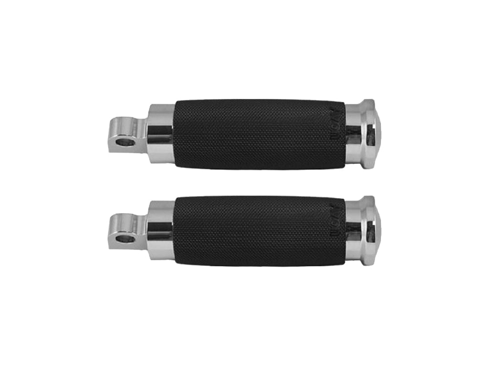Custom Contour Footpegs - Chrome. Fits H-D.