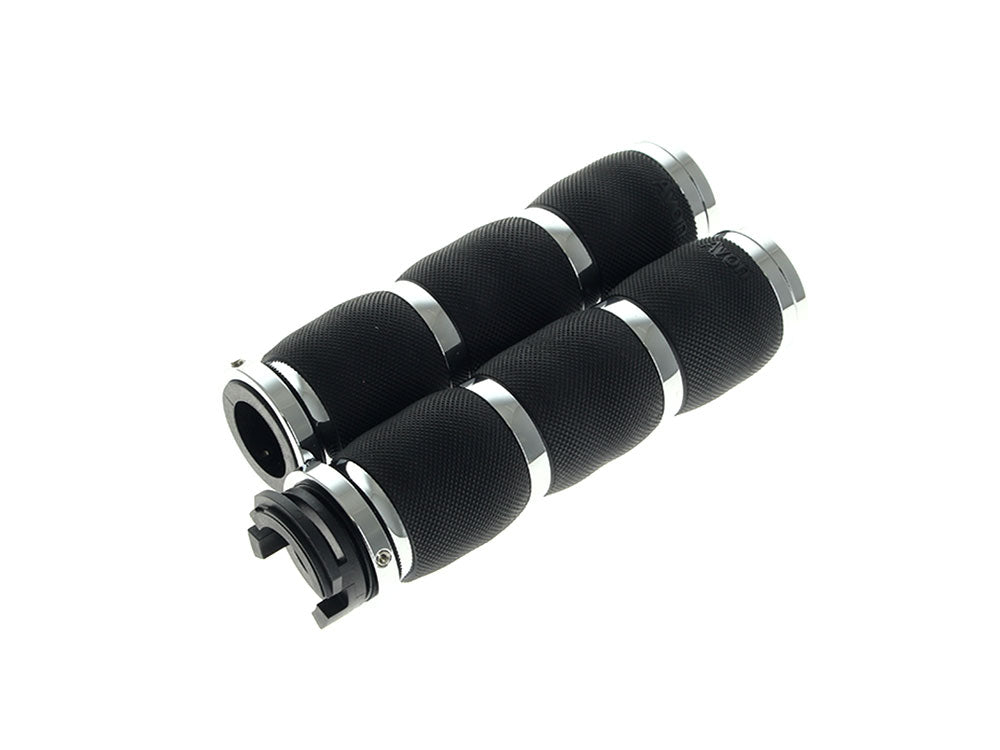 Air Cushion Handgrips - Chrome. Fits Indian Scout 2015-2024