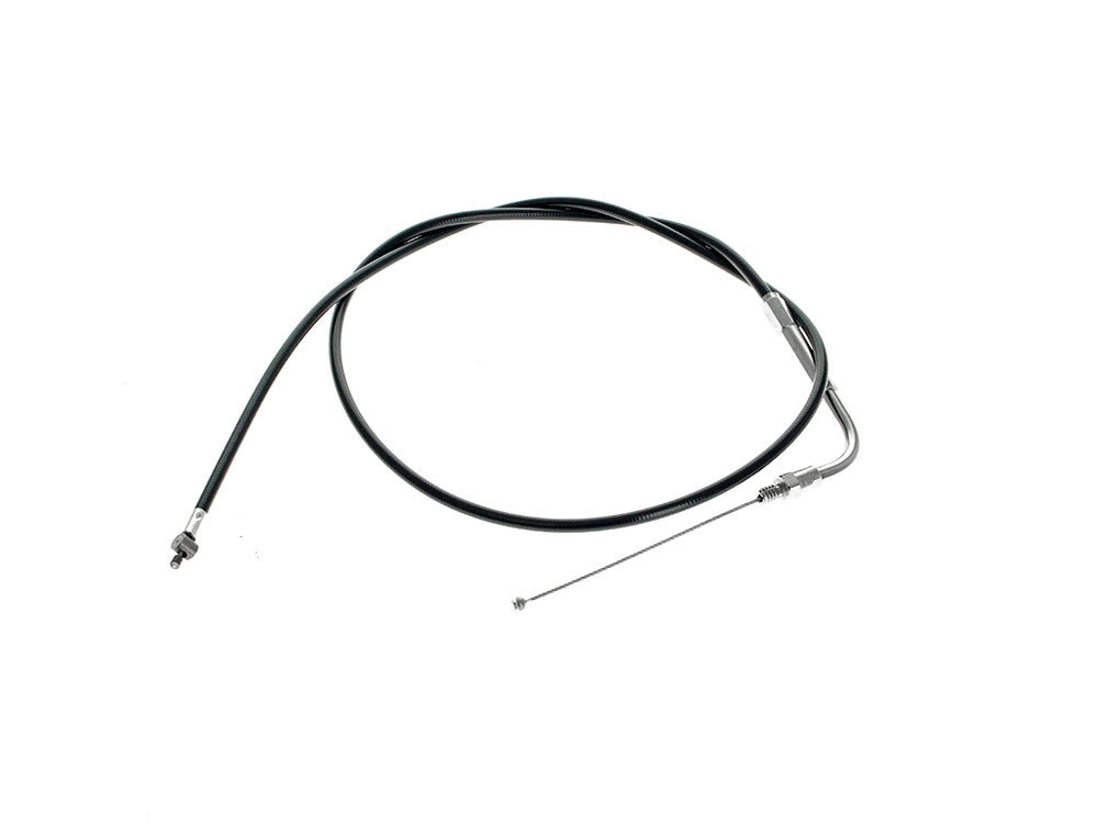 33.5in. Long Black Vinyl Throttle Cable. Fits Big Twin & Sportster 1976-1980
