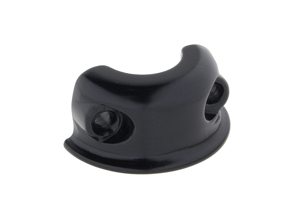 Handlebar Control Clamp - Black. Fits Left or Right Hand. Fits Softail 1996-2014, Dyna 1996-2017, Touring 1996-2007 & Sportster 1996-2003.