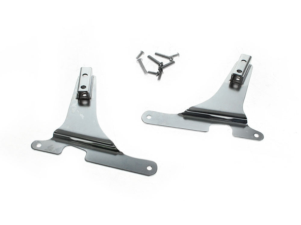 Sissy Bar Side Straps - Chrome. Fits Sportster 1994-2003