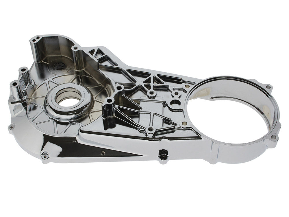 Inner Primary Cover - Chrome. Fits Softail 1989-1993.