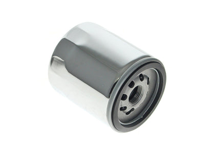 Oil Filter with Hex Nut & Magnetic Ring - Chrome. Fits Twin Cam 1999-2017