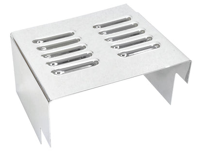 Louvered Battery Side Cover - Chrome. Fits FX 1973-1986 & Sportster 1982-2003.