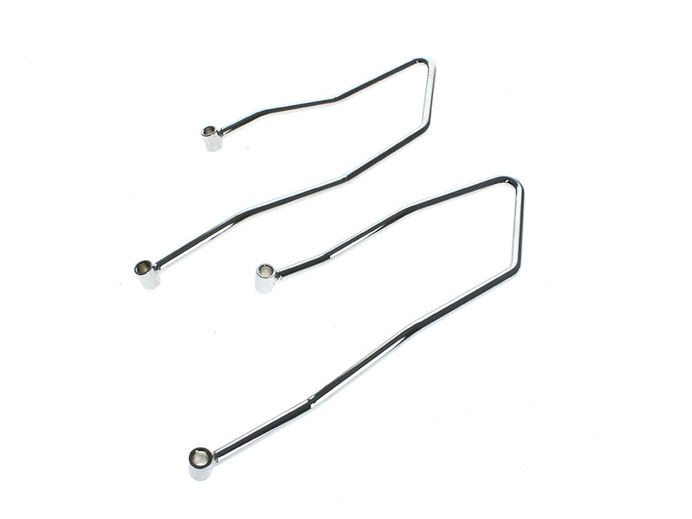 Saddlebag Supports - Chrome. Fits Softail 1984-1999