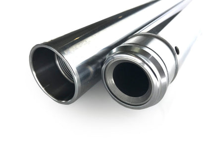 Hard Chrome Fork Tubes. +2in. Oversize. Fits 39mm Narrow Glide Front End 1994-2003