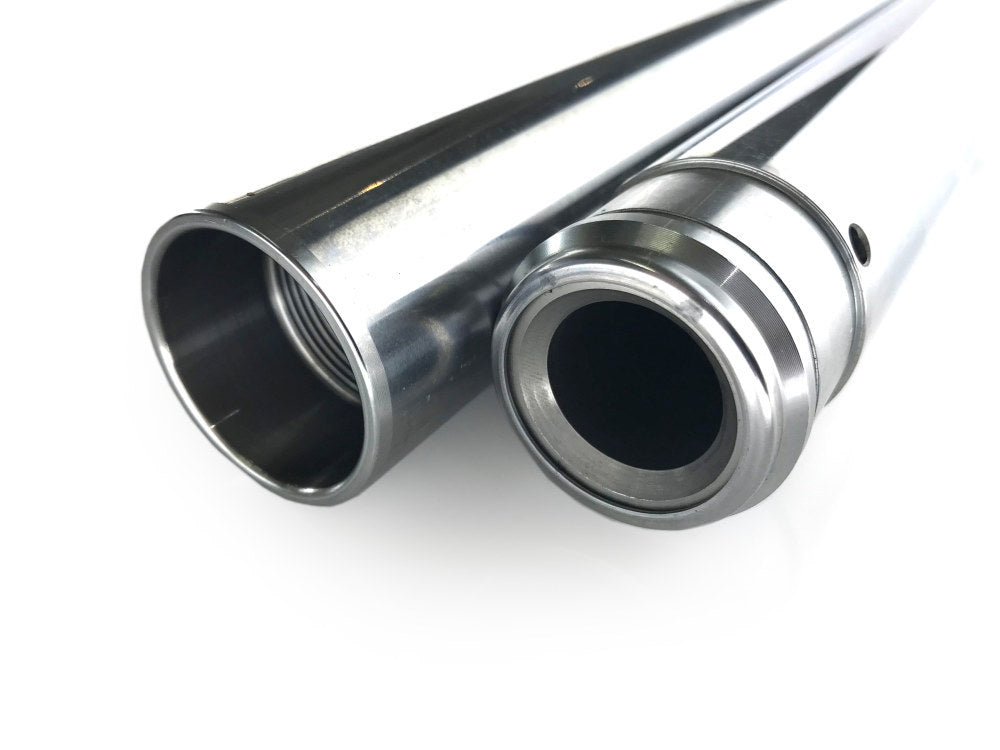 Hard Chrome Fork Tubes. +4in. Oversize. Fits 39mm Narrow Glide Front End 1994-2003