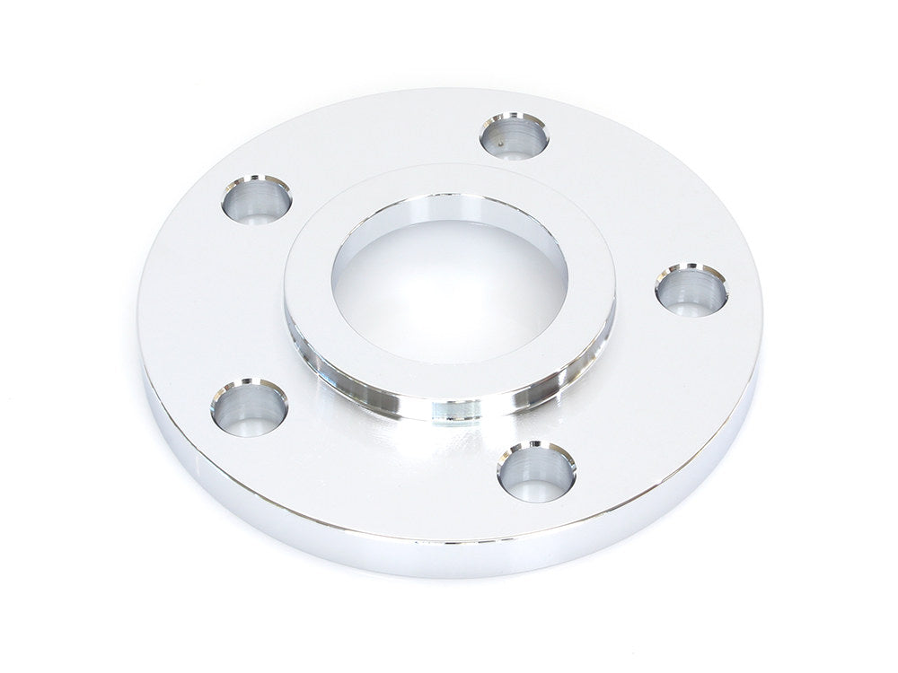 3/8in. Pulley Spacer with Lip. Fits H-D 2000up Wheels. Chrome.