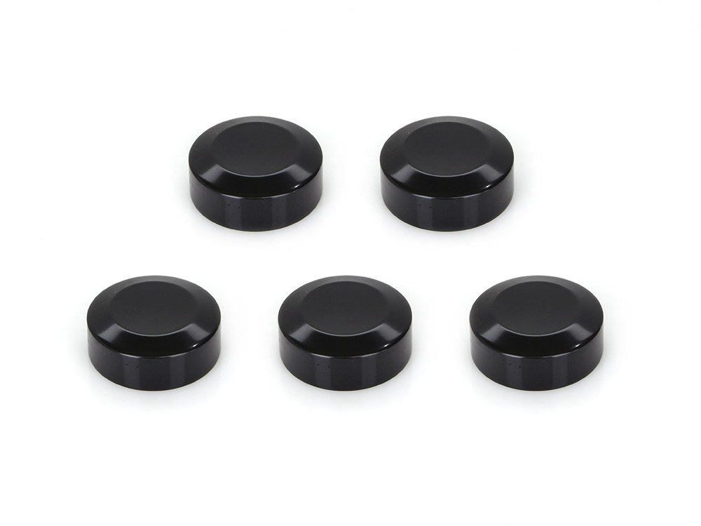 Rear Pulley Sprocket Bolt Covers - Black - Pack of 5.