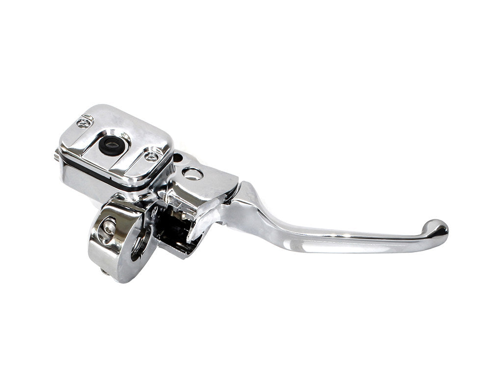 Front Brake Master Cylinder - Chrome. Fits Big Twin 1996-2017 & Sportster 1996-2003 Models with Front Single Disc Rotor.
