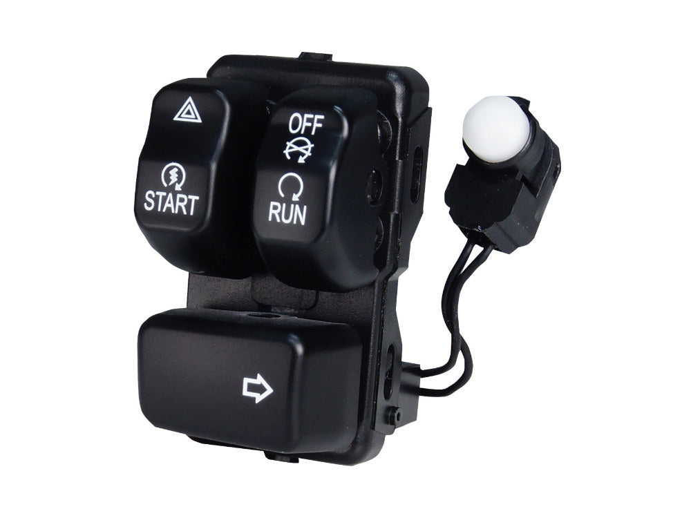 Right Hand CanBus Handlebar Control Module - Black Switches. Fits Softail 2012-2017, Dyna 2012-2017 & Sportster 2014-2021