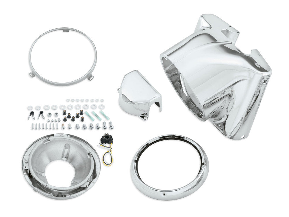 Freight Train Nacelle - Chrome. Fits FL Softail 1986-2017.