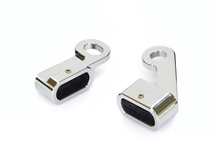 Under Perch Turn Signals - Chrome. Fits Softail 1984-2014, Dyna 1991-2017 & Sportster 1982-2003.