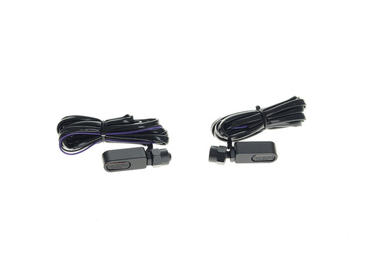 Under Perch Turn Signals - Black. Fits Softail 2025up
