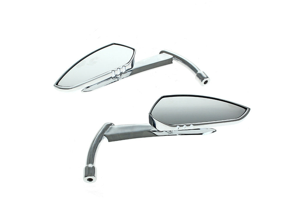Scythe Mirrors with Blade Stem - Chrome