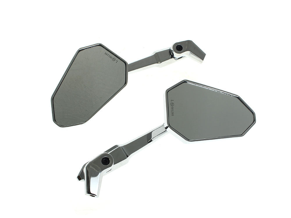 Extremity Mirrors with Adjustable Stem - Chrome