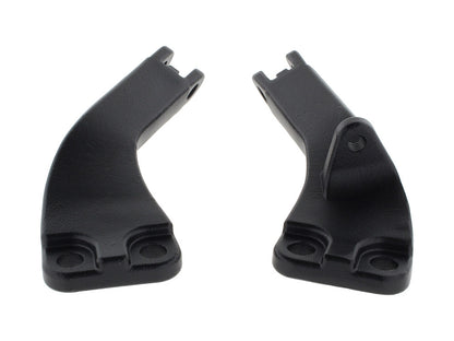 Passenger Footpeg Mount Kit - Wrinkle Black. Fits Dyna 2006-2017.