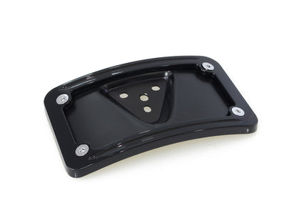 Laydown Curved Number Plate Frame with Mount - Gloss Black