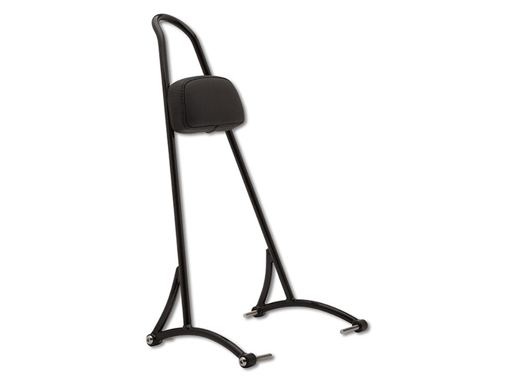 20in. Tall Sissy Bar with Pad - Black. Fits Dyna 2006-2017.