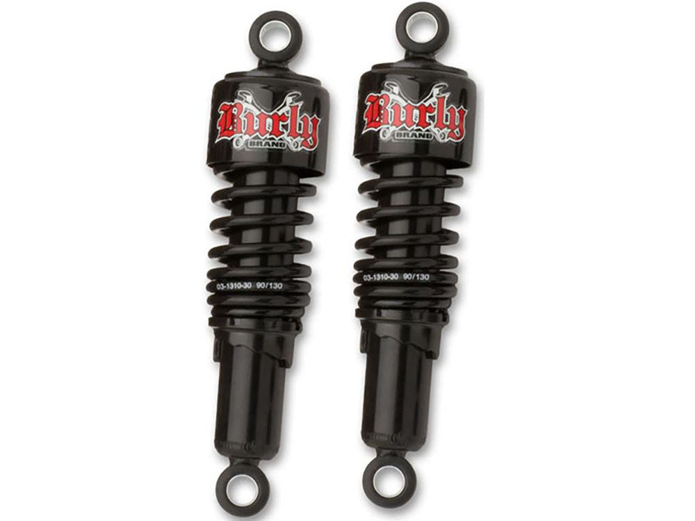 10-1/2in. Slammer Rear Shock Absorbers - Black. Fits Dyna 1991-2017.