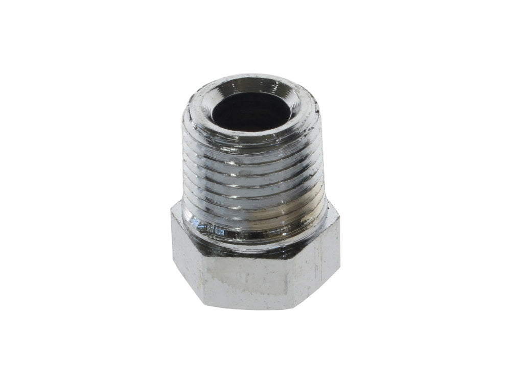 Pipe Plug - Chrome. Fits Oil Line with 1/8in. NPT Female Thread.