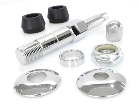 Upper Shock Stud Kit - Chrome. Fits 4Spd Big Twin 1973-1986