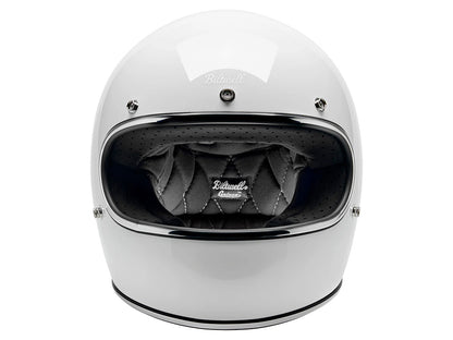 Gringo Helmet - Gloss White. Size Large with ECE R22.06 Compliance