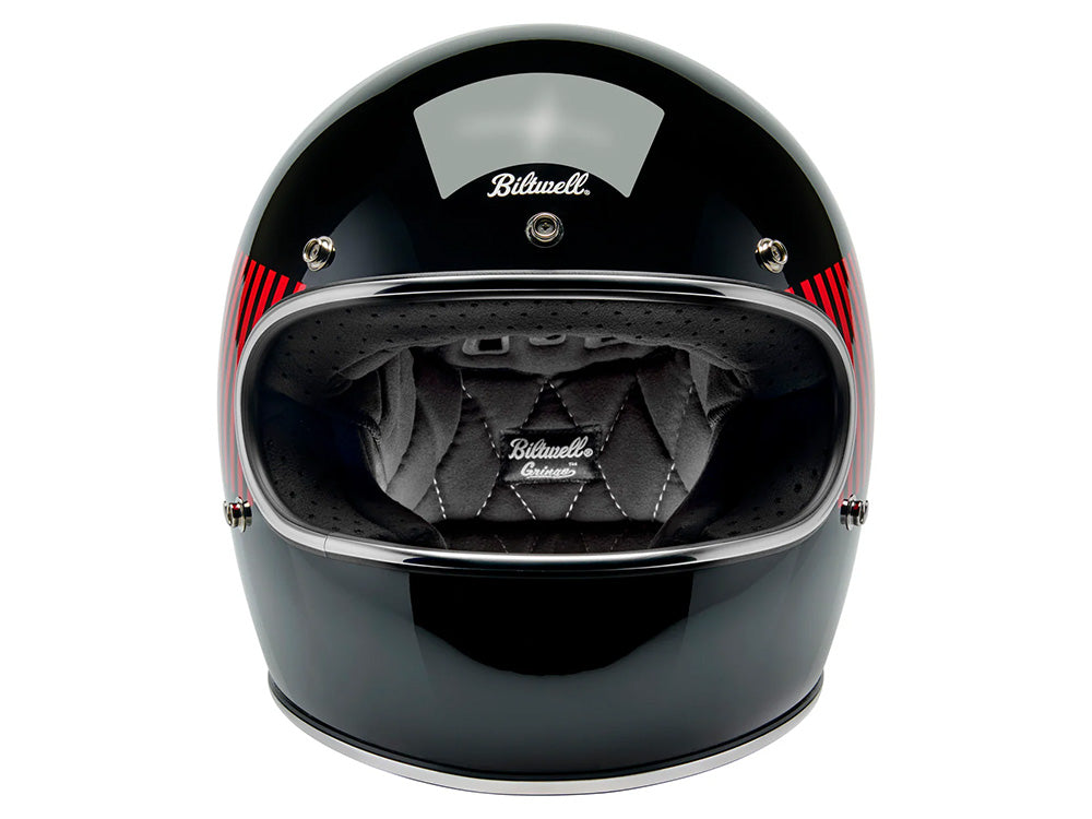 Gringo Helmet - Raceflow Gloss Black, Red, White & Blue. Size Large with ECE R22.06 Compliance