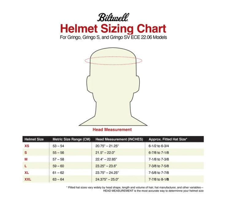 Gringo S Helmet - Gloss Black. Size X-Large with ECE R22.06 Compliance