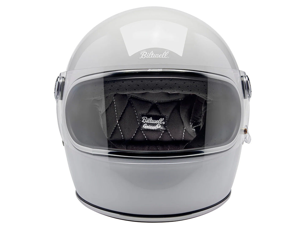 Gringo S Helmet - Gloss White. Size Large with ECE R22.06 Compliance