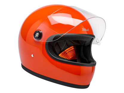 Gringo S Helmet - Gloss Hazard Orange. Size Medium with ECE R22.06 Compliance