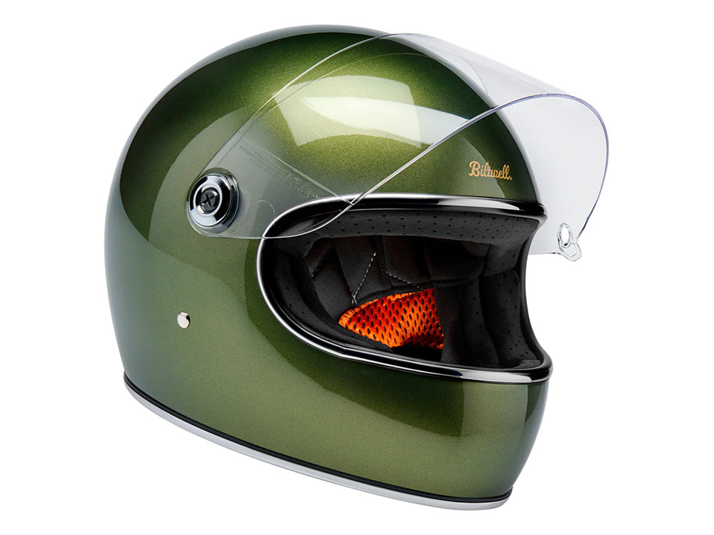 Gringo S Helmet - Metallic Dart Green. Size Large with ECE R22.06 Compliance