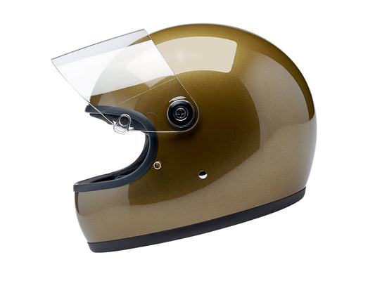 Gringo S Helmet - Metallic Ugly Gold. Size Small with ECE R22.06 Compliance
